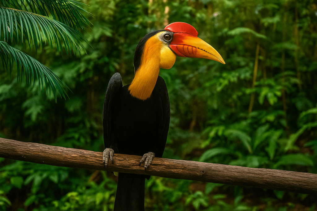 Enggang Berkedut di habitat asal